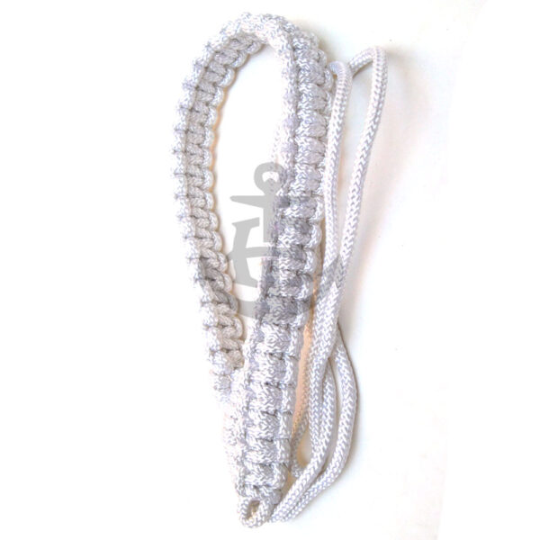 White Silk Shoulder Cord Ceremonial Lanyard