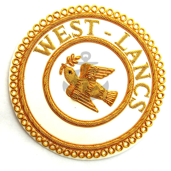 Provincial Hand Embroidered Masonic Regalia Apron Badge