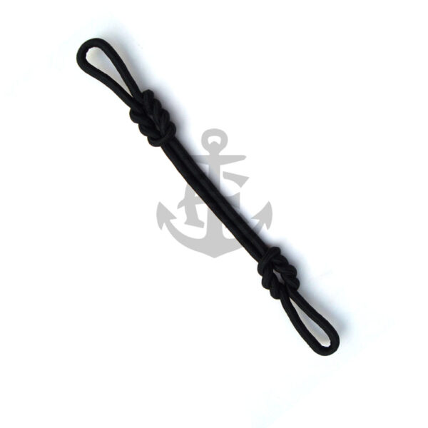 Military Officer Black Bullion Cap Cord