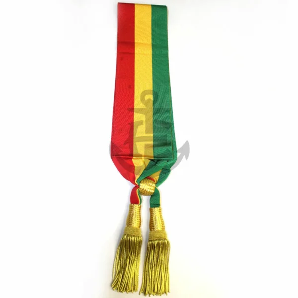 Senegal Graduation Sash With Gold Tassel