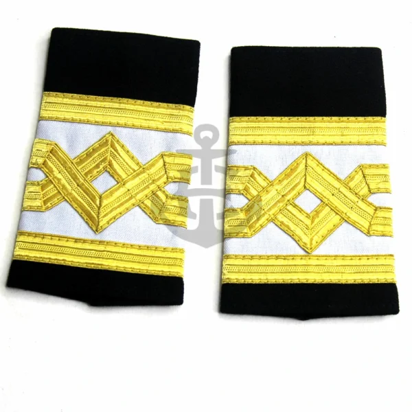 Merchant Navy Chief Engineer slip on Epaulette With Braid Royal Navy Epaulettes merchant navy pilot epaulettes