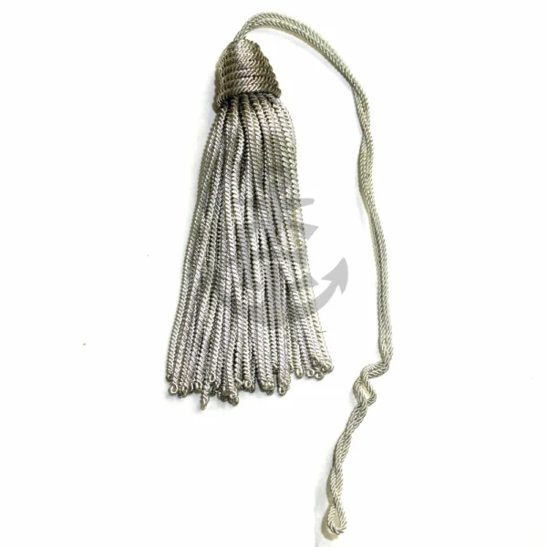 Uniform Silver Bullion Metallic Tassels