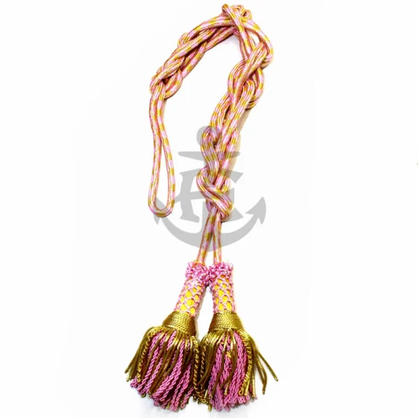 Cinctures Pink and Gold Tassel