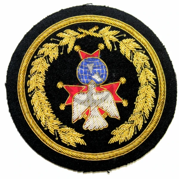Embroidered Blazer Pocket Gold Badges