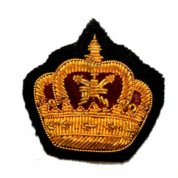 Hand Embroidery Badges Caterer Crown