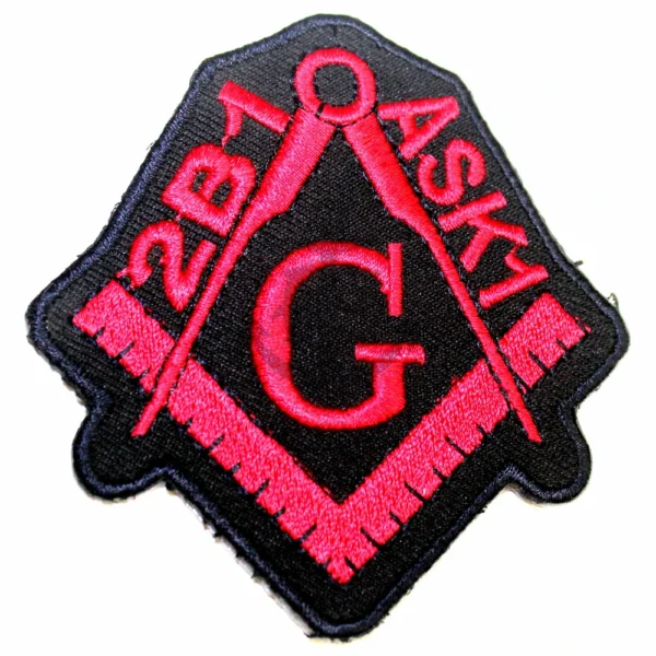 Square Compass Embroidered Patch