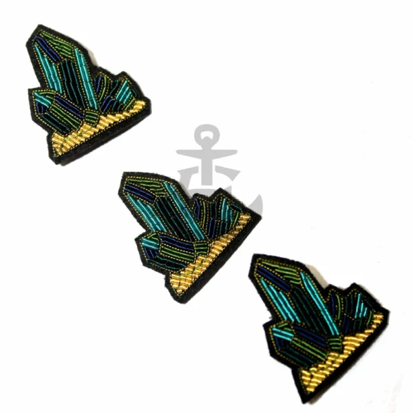 Fashion Bullion Wire Embroidery Brooches