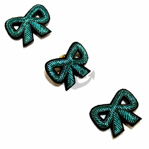 Fashion Bullion Wire Embroidery Brooches