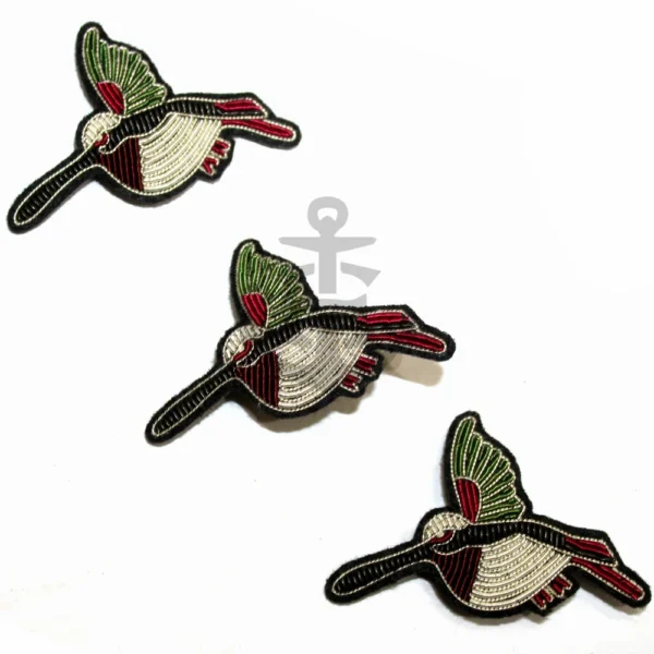 Hand Bullion Wire Embroidery Badge for Brooch