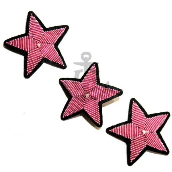 Hand embroidery bullion wire Star brooch pin