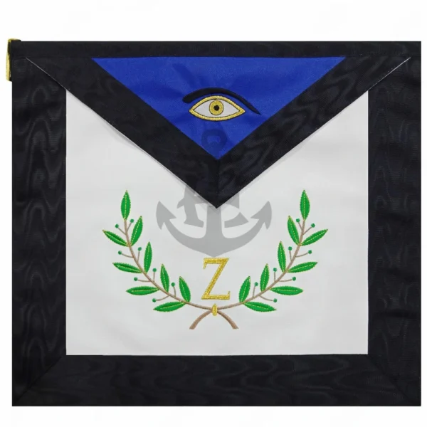 AASR 4TH DEGREE APRON WITH LOGO TWIGS EMBROIDERY