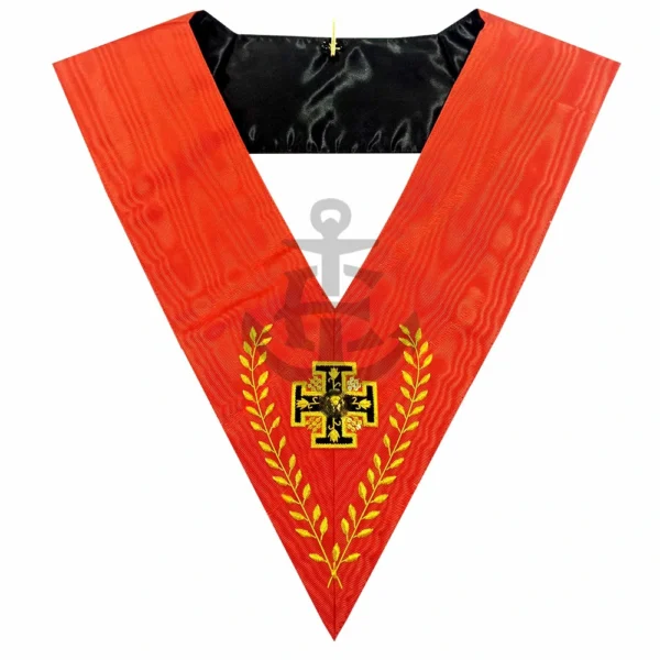 Masonic AASR collar 18th degree Rose Croix Acacia Branches
