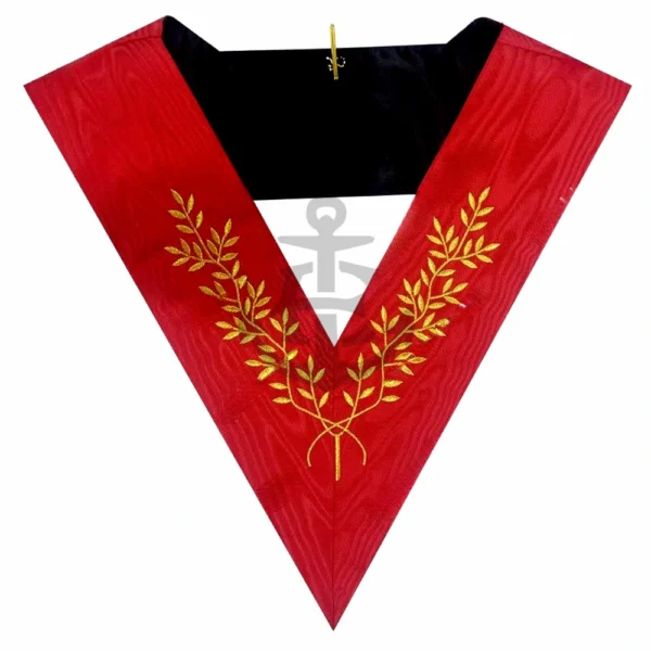 Masonic Officer collar 18th degree Hand Embroidered Rose