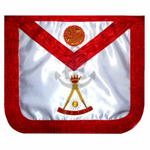 SCOTTISH ROUND SATIN APRON 18TH DEGREE