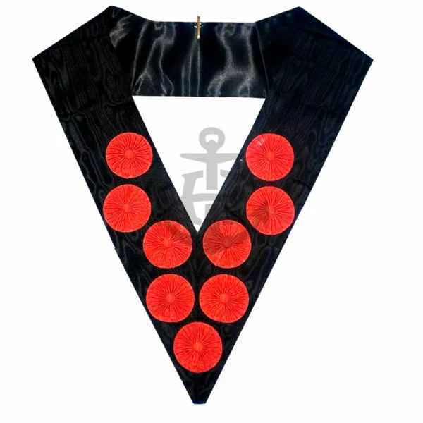 AASR 9TH DEGREE COLLAR WITH ROSETTES