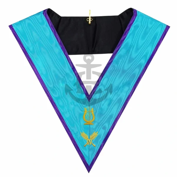 MASONIC REGALIA OFFICER'S COLLAR OF MUSIC MASTER