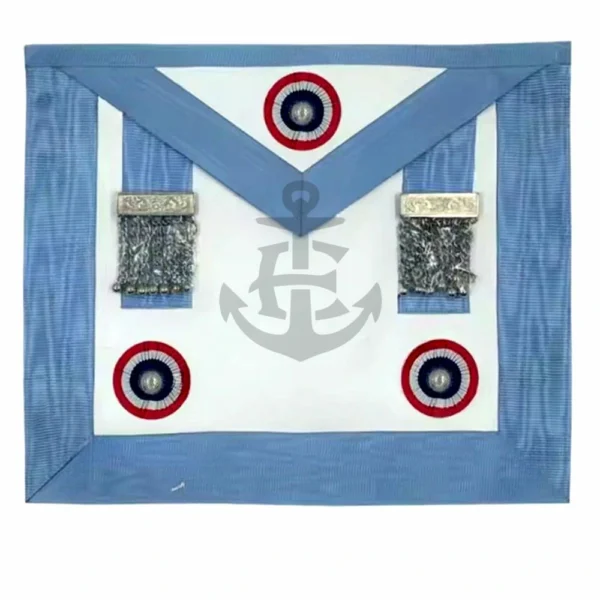 English Emulation Rite Master's Apron 3 Rosettes