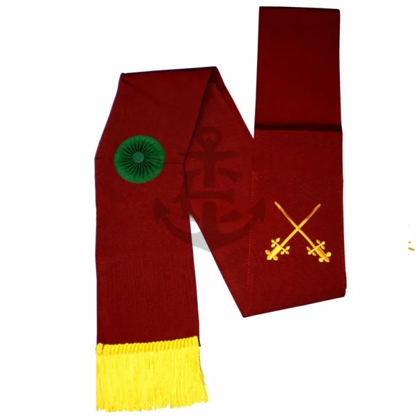 IC Knight Masons Sash Maroon