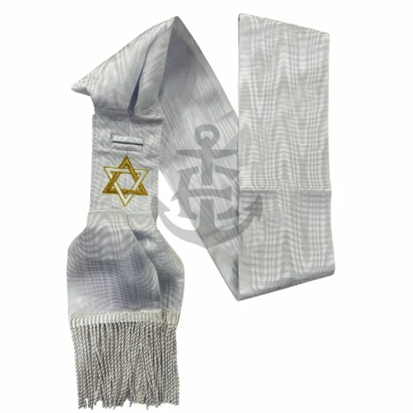 ORDER OF SCARLET CORD CANDIDATES SASH WHITE