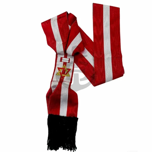 ORDER OF SCARLET CORD SASH RED WHTIE