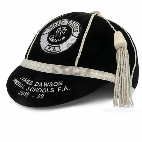 Honours Cap Black With Silver Trim