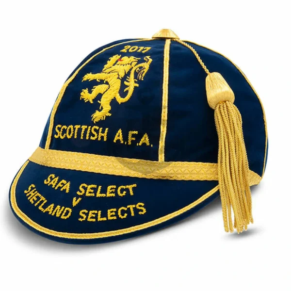Honours Cap Dark Royal With Gold Trim