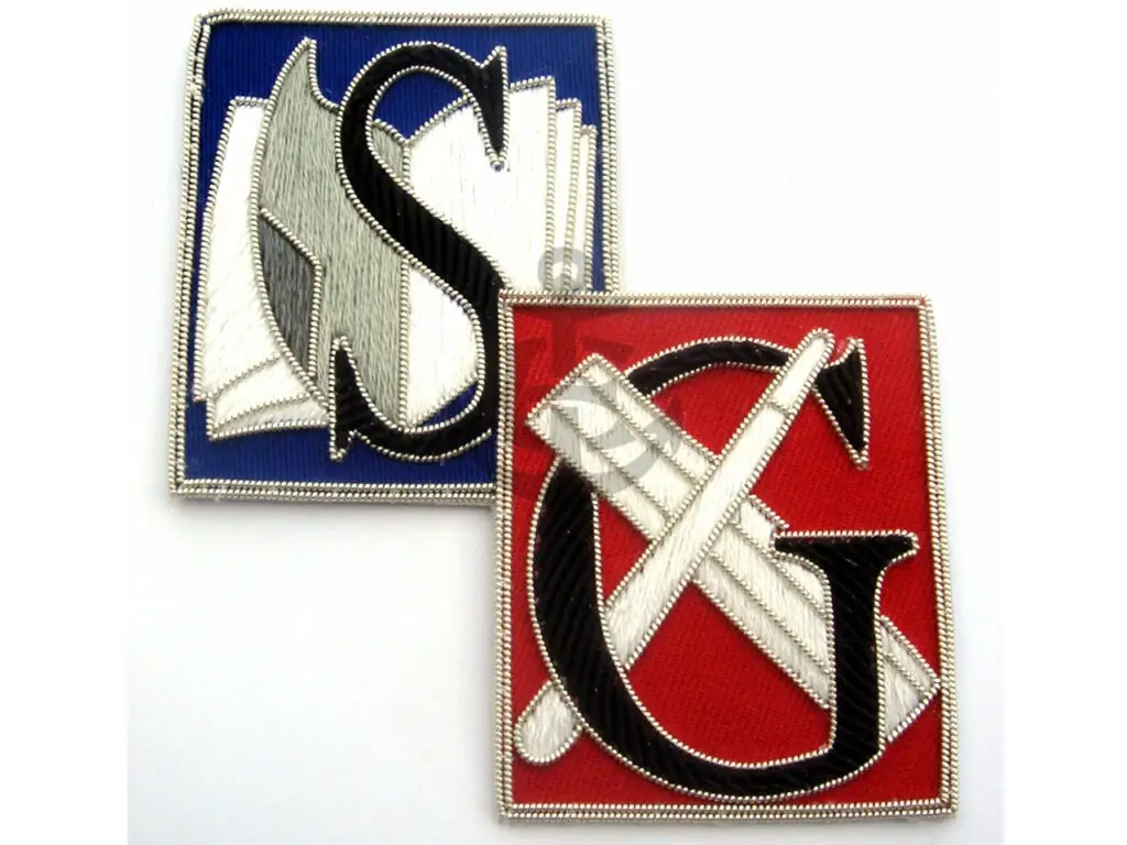 Bullion Wire Embroidery Badges