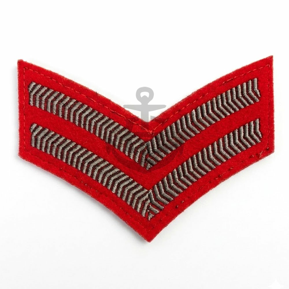 British Army Red Rank Stripe Chevrons