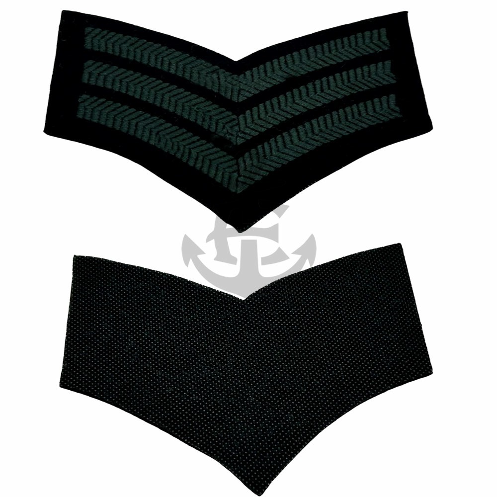 Military Issue Green Black Sergeant Chevron